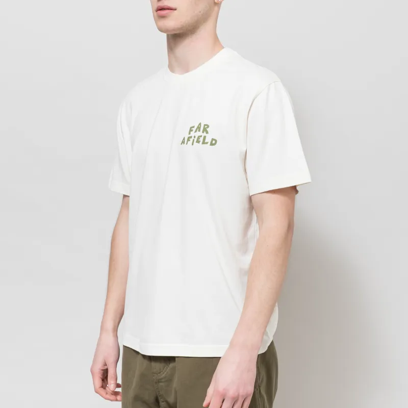 Far Afield Palm Logo T Shirt White-1