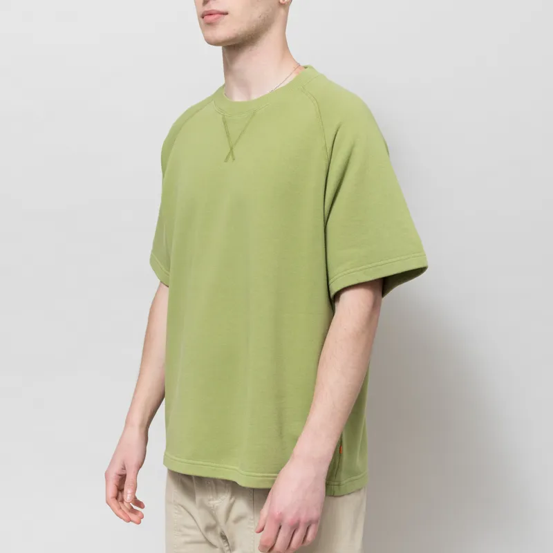 Far Afield Edmund T Shirt Green Garment Dyed-1