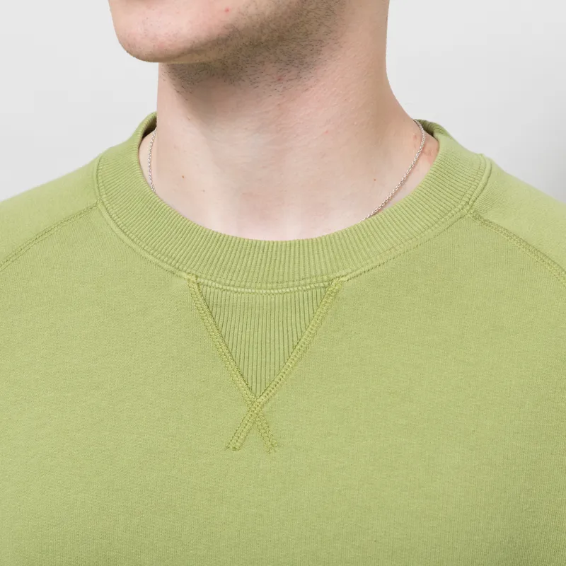 Far Afield Edmund T Shirt Green Garment Dyed-3