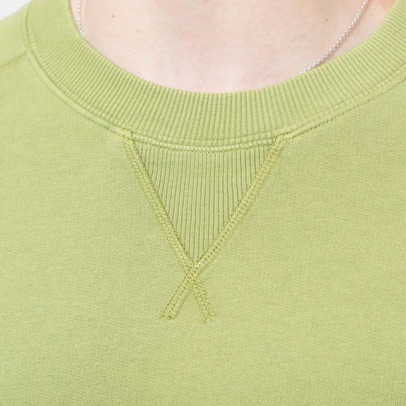 Far Afield Edmund T Shirt Green Garment Dyed-4