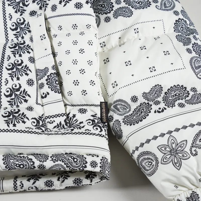 Napapijri Holiday Winter Down Jacket White Bandana-5