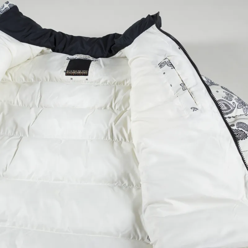 Napapijri Holiday Winter Down Jacket White Bandana-4