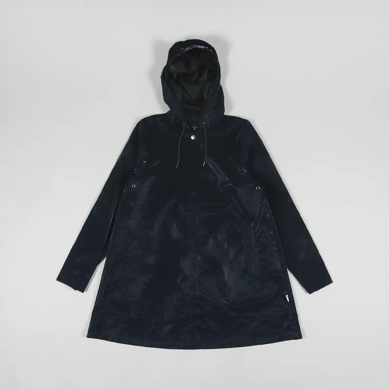 Rains Womens Waterproof Aline Jacket Ink Blue