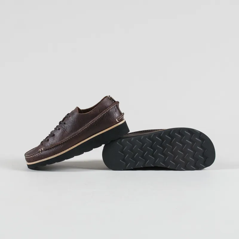 Zardus Alves II Leather Shoes Dark Brown-3