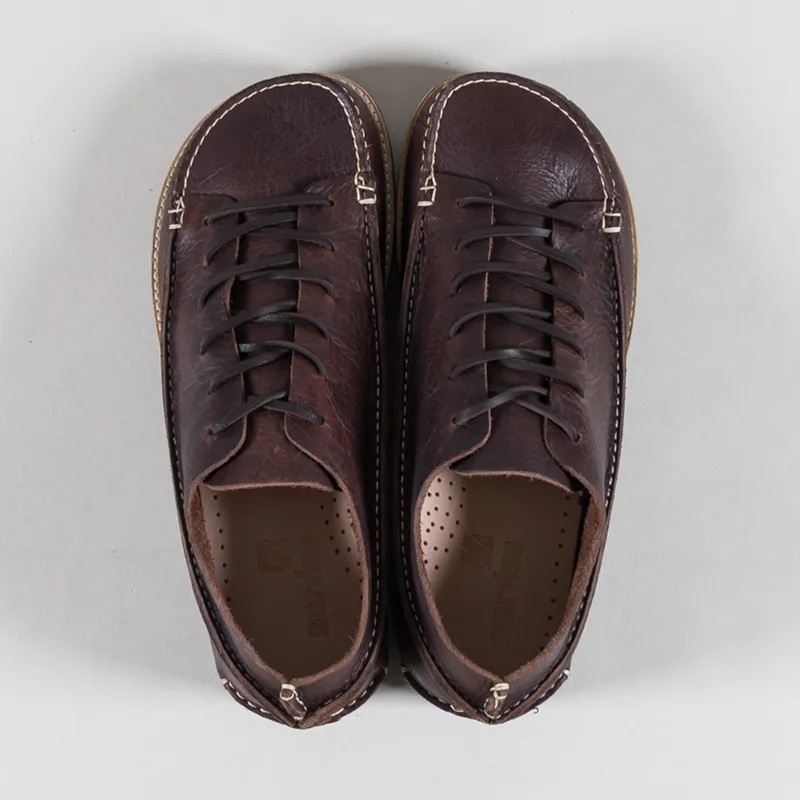 Zardus Alves II Leather Shoes Dark Brown-6