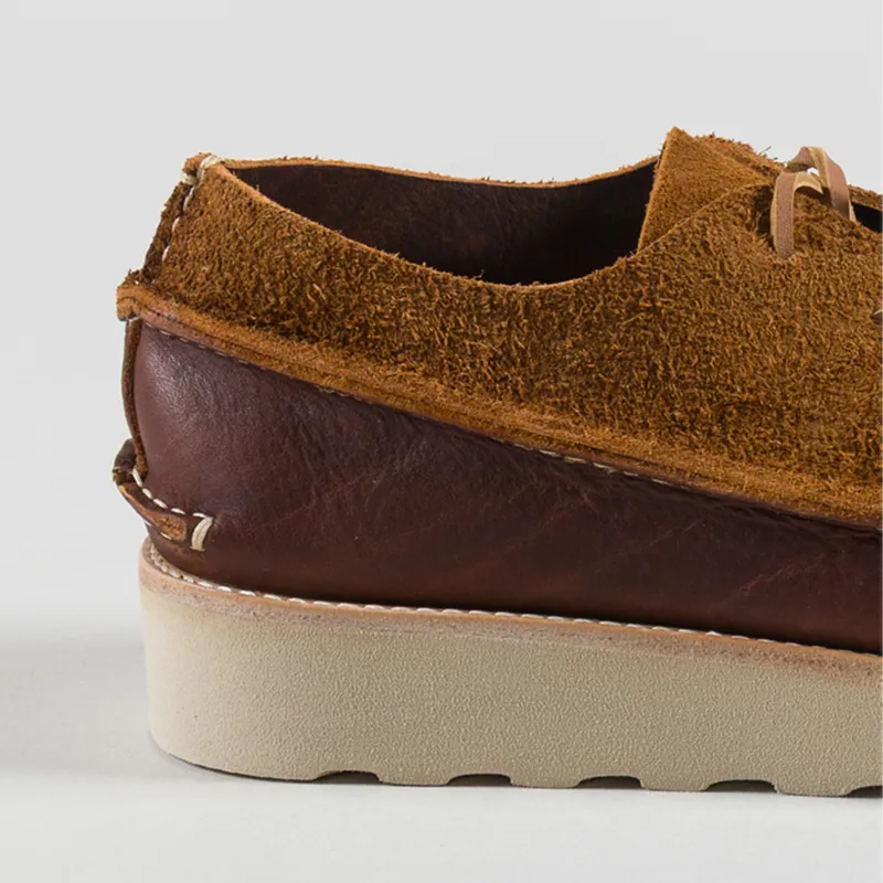 Zardus Alves II Suede Leather Shoes Chestnut-4