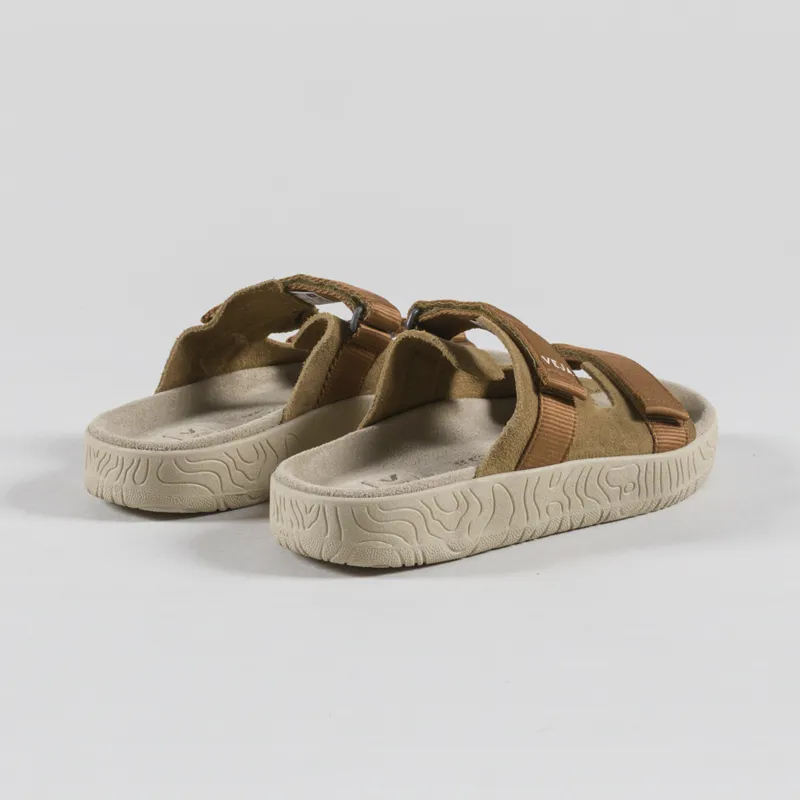 Veja Womens Arpoador Suede Sandals Tent Cognac-1