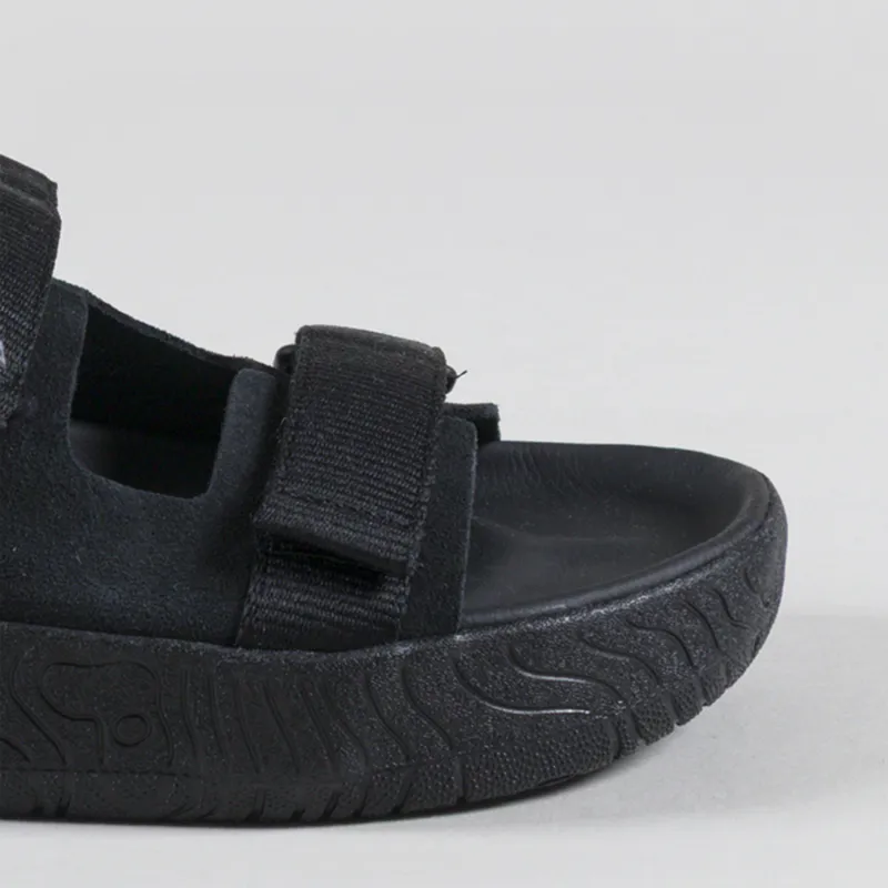 Veja Womens Arpoador Suede Sandals Full Black-5