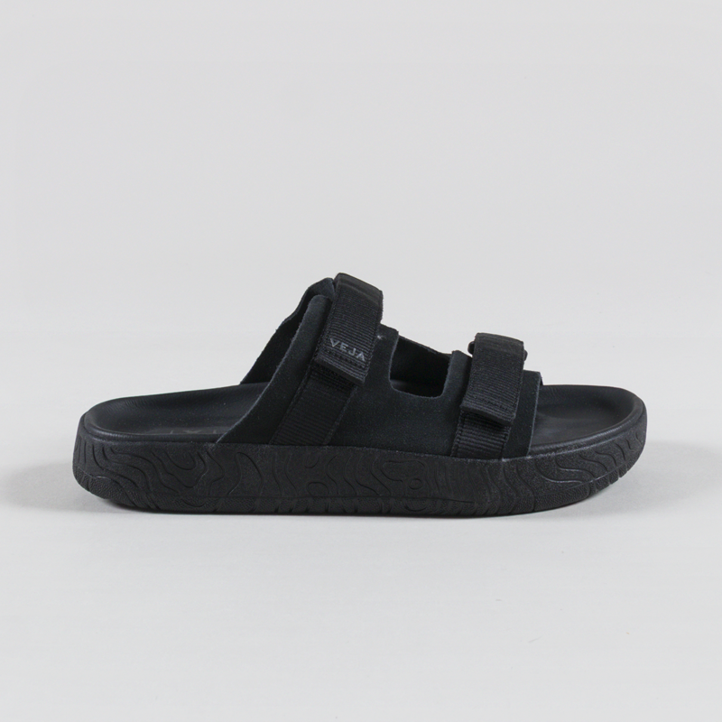 Veja Arpoador Suede Sandals Full Black-2