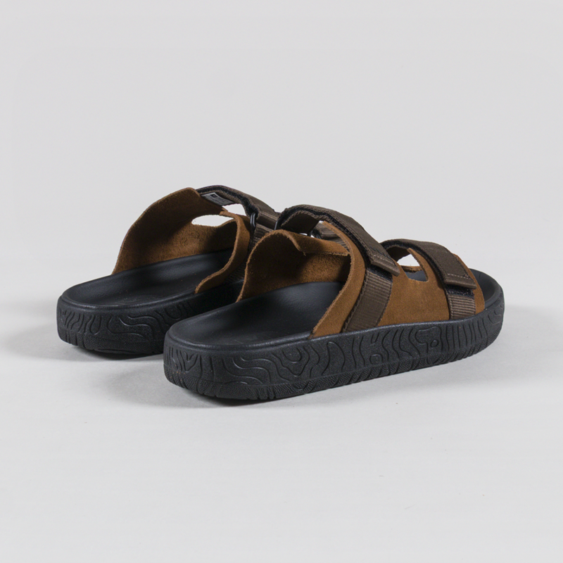 Veja Arpoador Suede Sandals Cognac Eagle Black-1