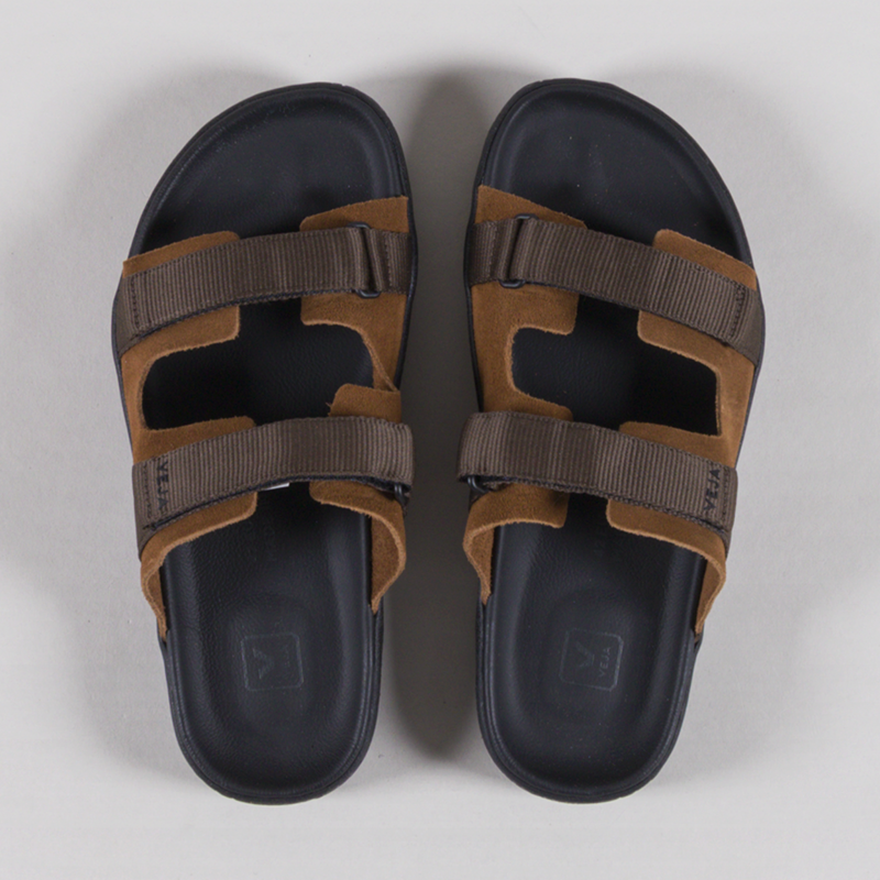 Veja Arpoador Suede Sandals Cognac Eagle Black-6