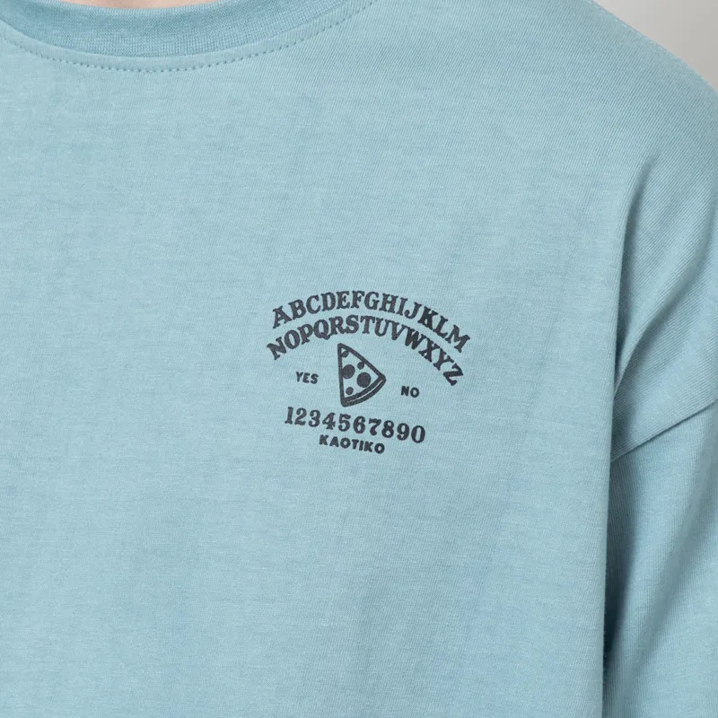 Kaotiko Lucys Pizza T Shirt Steel-7