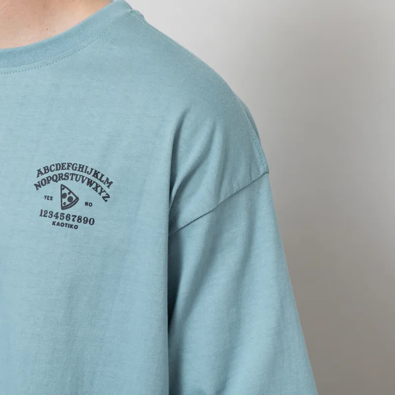 Kaotiko Lucys Pizza T Shirt Steel-6