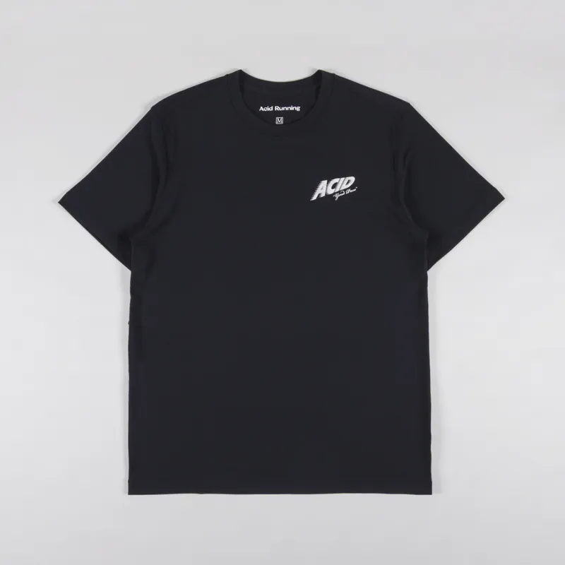 Acid Running Good Pace T Shirt Black-1