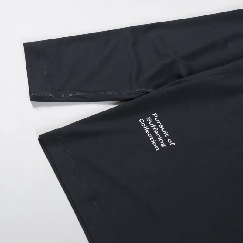 Acid Running Long Sleeve T Shirt Black-7