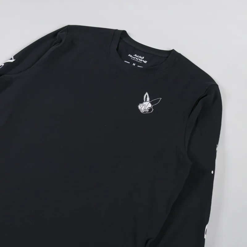 Acid Running Long Sleeve T Shirt Black-2