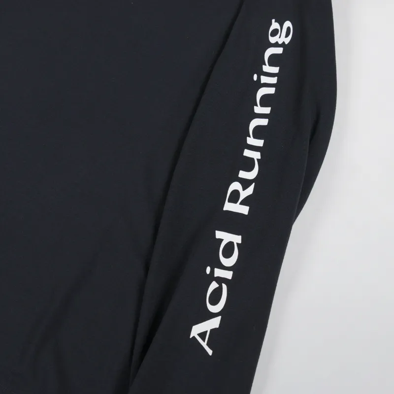 Acid Running Long Sleeve T Shirt Black-6