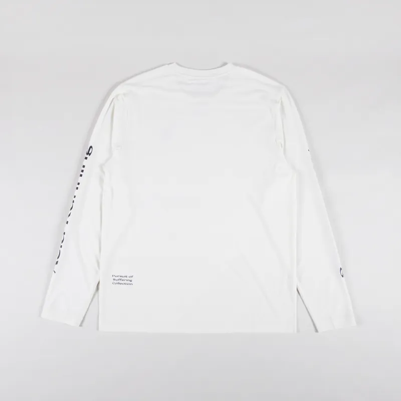 Acid Running Long Sleeve T Shirt Bone-1