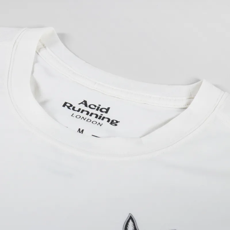 Acid Running Long Sleeve T Shirt Bone-4