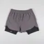 Acid Running 2-in-1 Shorts Taupe