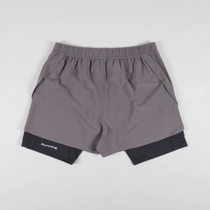 Acid Running 2-in-1 Shorts Taupe-1