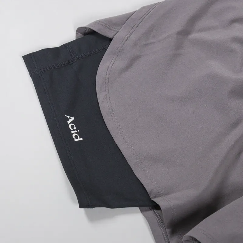 Acid Running 2-in-1 Shorts Taupe-6