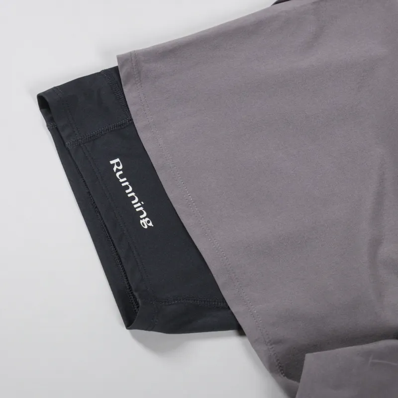 Acid Running 2-in-1 Shorts Taupe-7