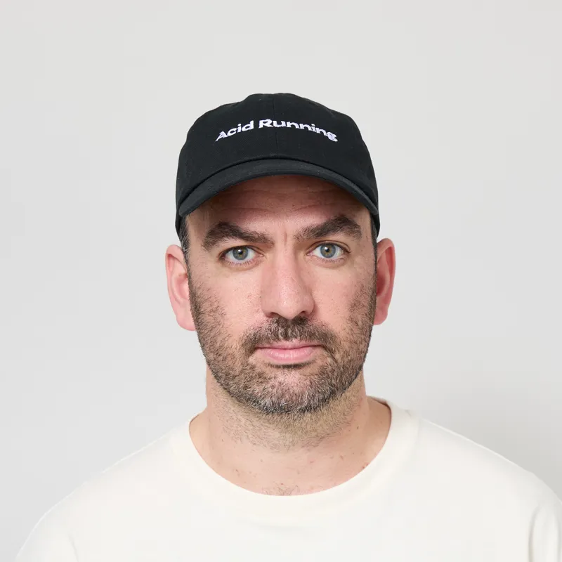 Acid Running Logo Cap Black-1