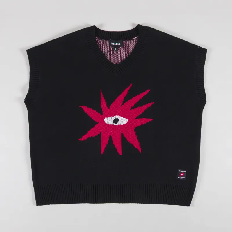 Kaotiko Tricky Love Vest Black