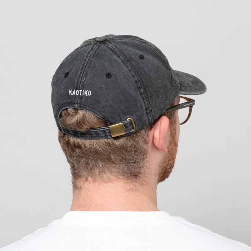 Kaotiko Dalian Cap Washed Black-2