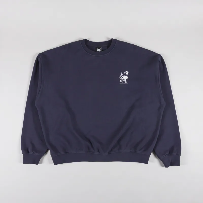 Kaotiko Washed Cocktail Man Sweatshirt Navy-1