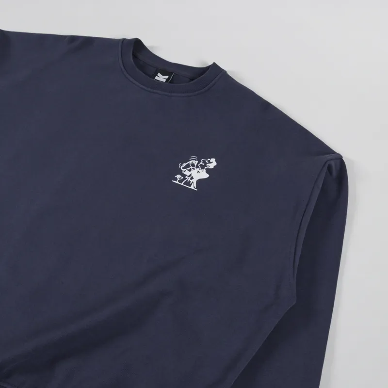 Kaotiko Washed Cocktail Man Sweatshirt Navy-4