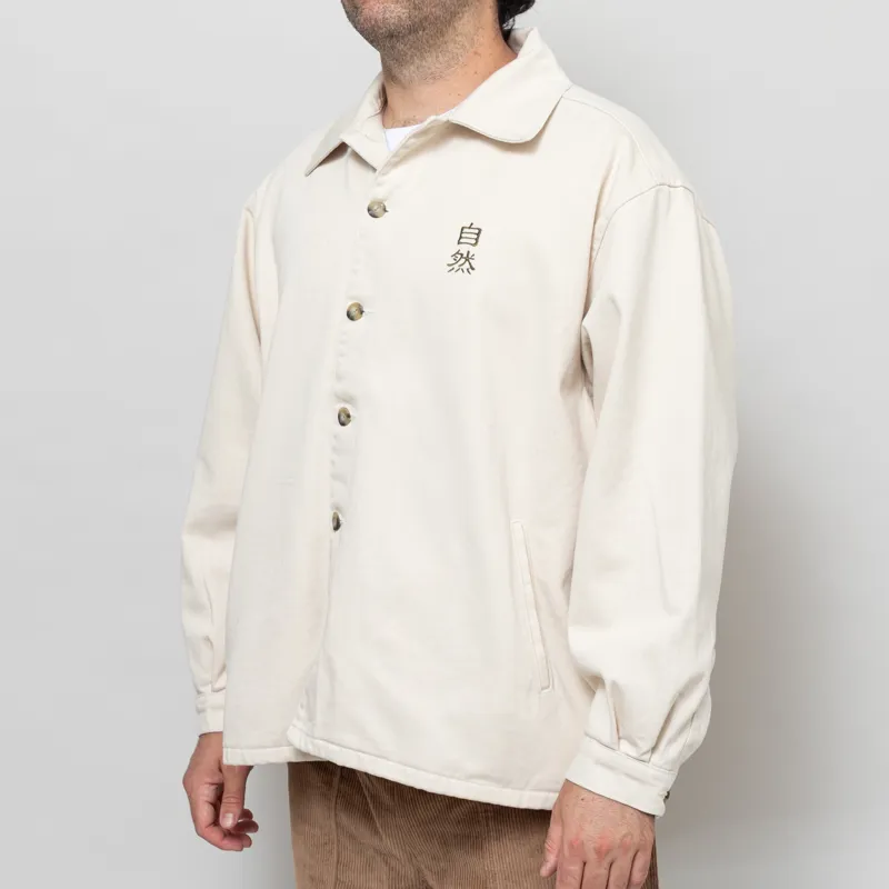 Kaotiko Pockets Embroidered Jacket Camelia Ivory-1