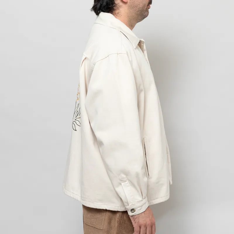 Kaotiko Pockets Embroidered Jacket Camelia Ivory-4