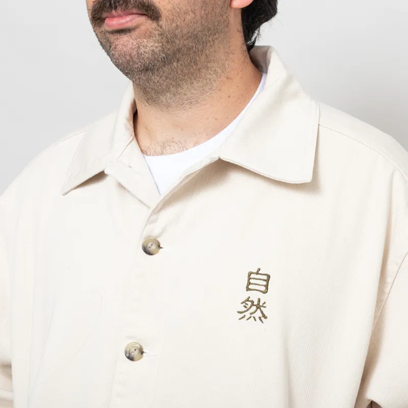 Kaotiko Pockets Embroidered Jacket Camelia Ivory-5