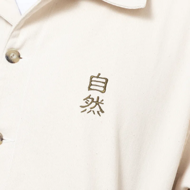 Kaotiko Pockets Embroidered Jacket Camelia Ivory-7