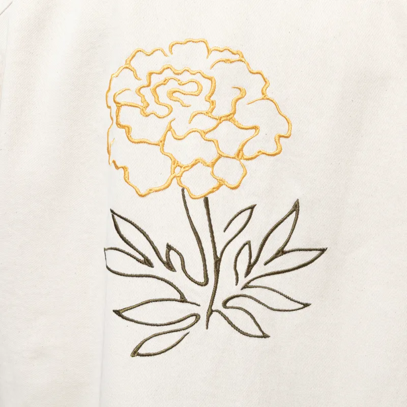 Kaotiko Pockets Embroidered Jacket Camelia Ivory-8