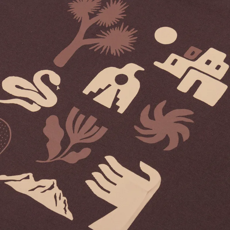 Kaotiko Element West T Shirt Brown-4