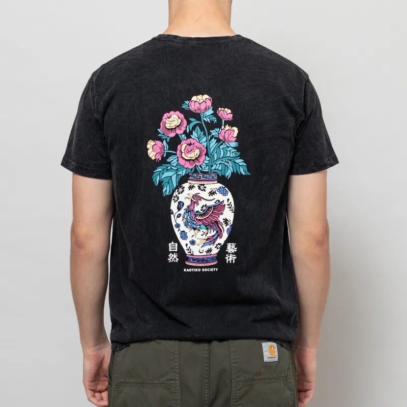 Kaotiko Washed Blood Of China T Shirt Black