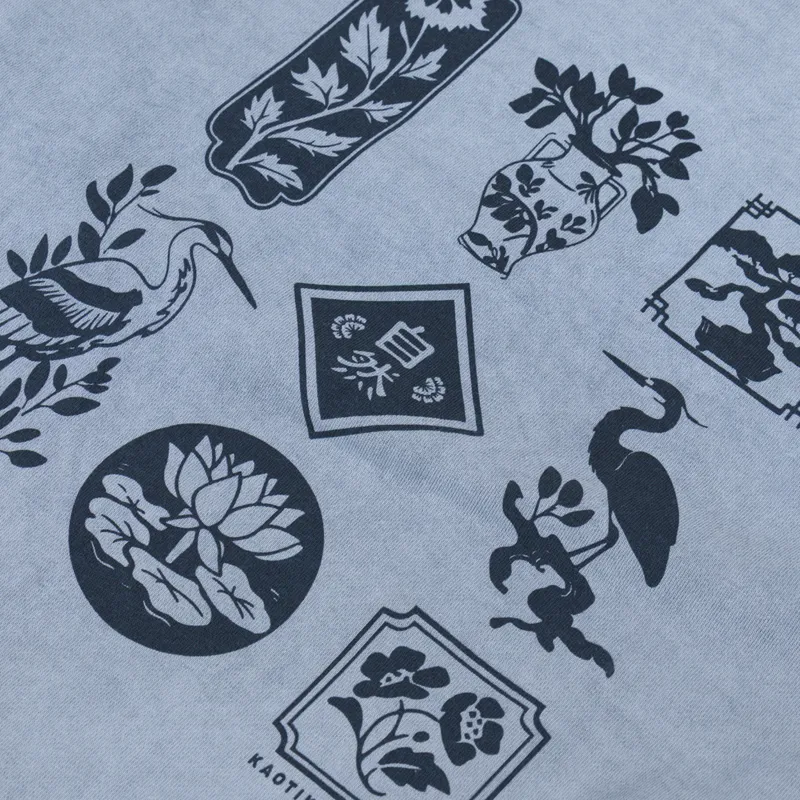 Kaotiko Washed Lotus Sweatshirt Steel-5