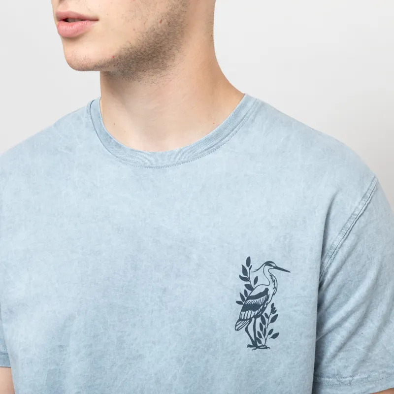 Kaotiko Washed Lotus T Shirt Steel-6