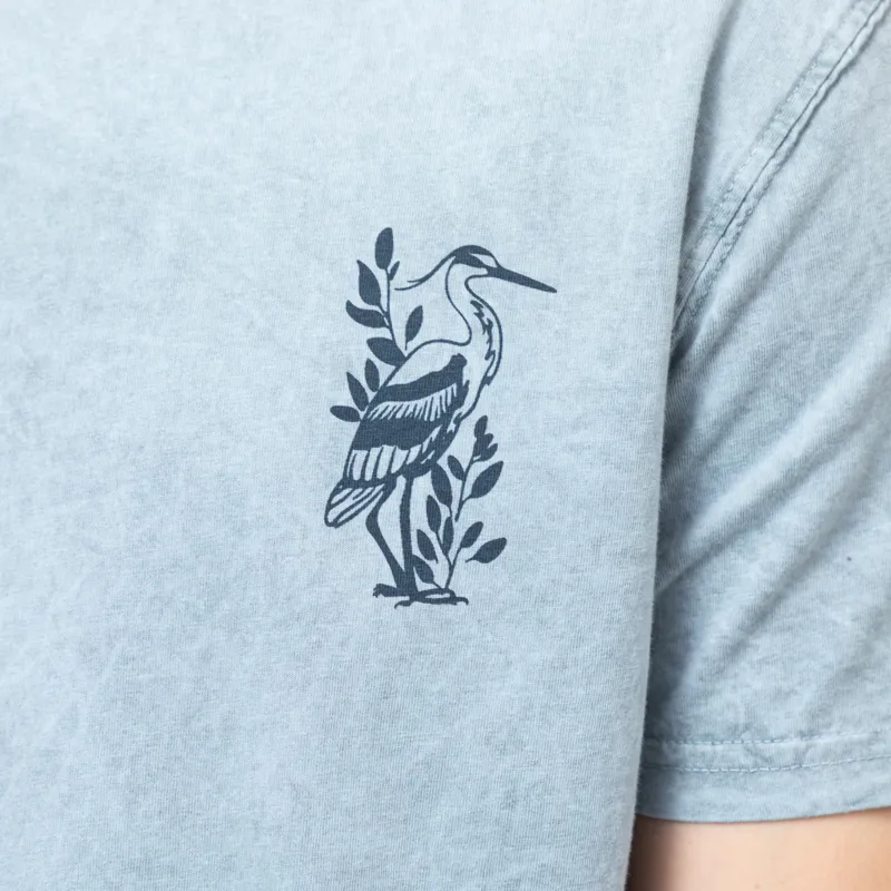 Kaotiko Washed Lotus T Shirt Steel-7