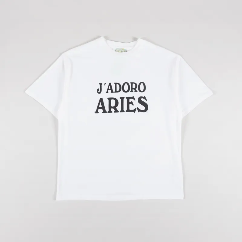 Aries J'Adoro Aries T Shirt White