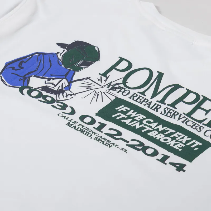 Pompeii Auto Repair T Shirt Off White-4
