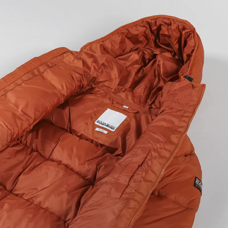Napapijri Suomi Hooded Jacket Orange-4