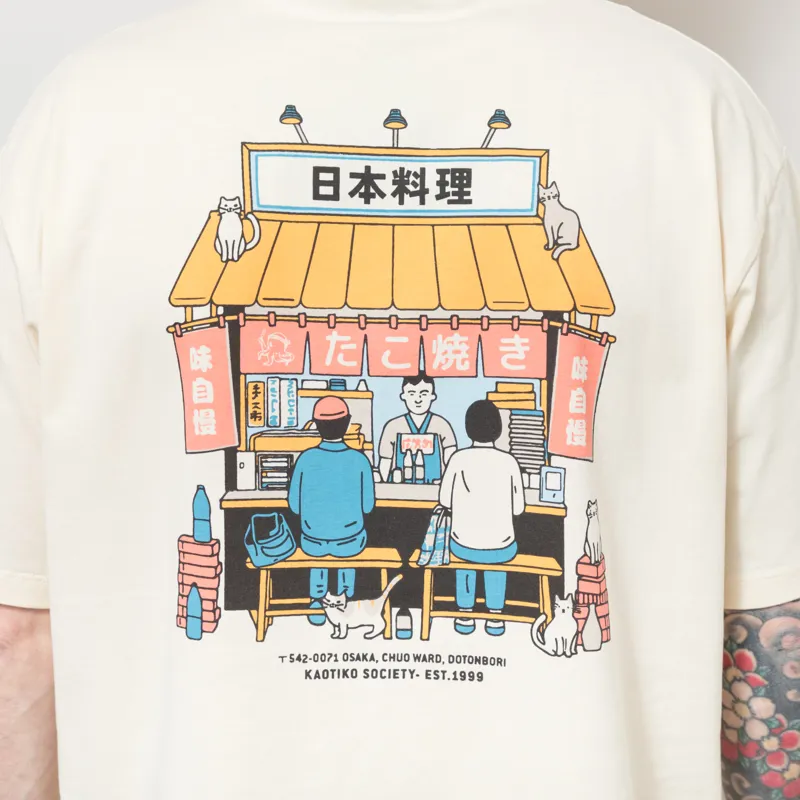 Kaotiko Takoyaki T Shirt Ivory-3