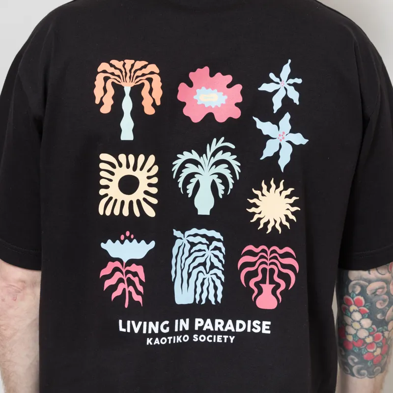 Kaotiko Paradise T Shirt Black-4