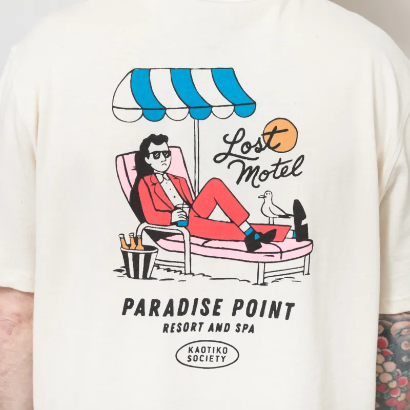 Kaotiko Lost Motel T Shirt Ivory-4