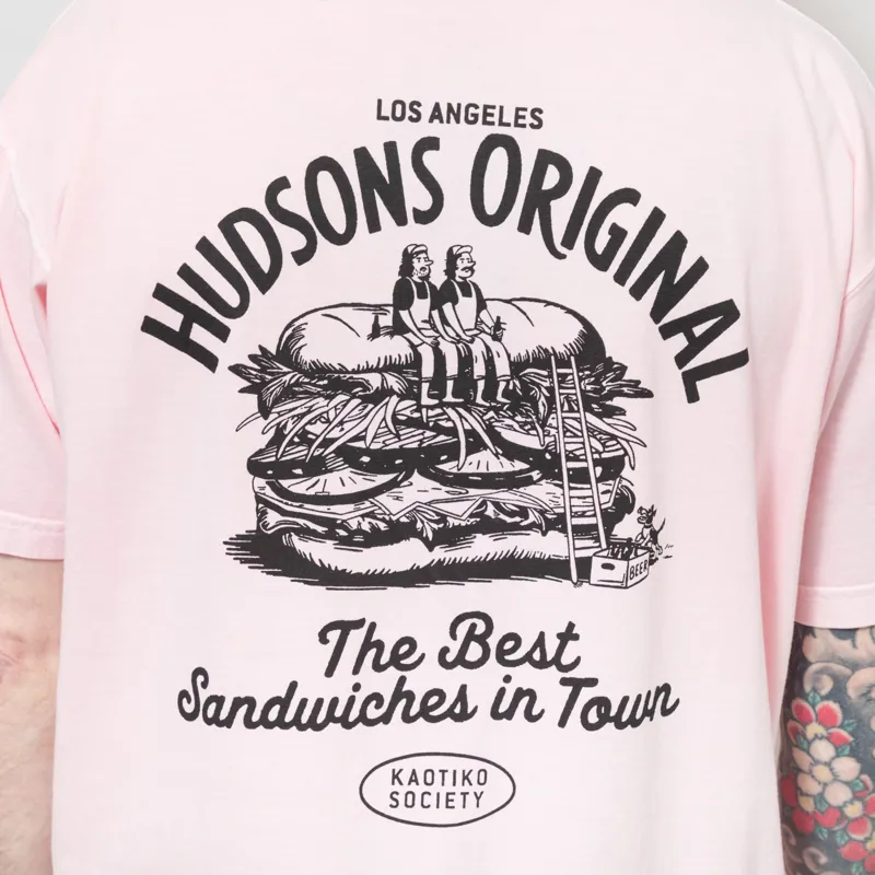 Kaotiko Big Sandwiches T Shirt Pink-4