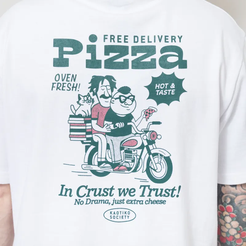 Kaotiko In Crust We Trust T Shirt White-3